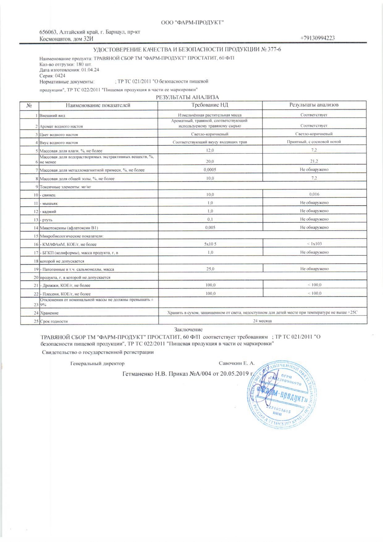 Паспорт №042024